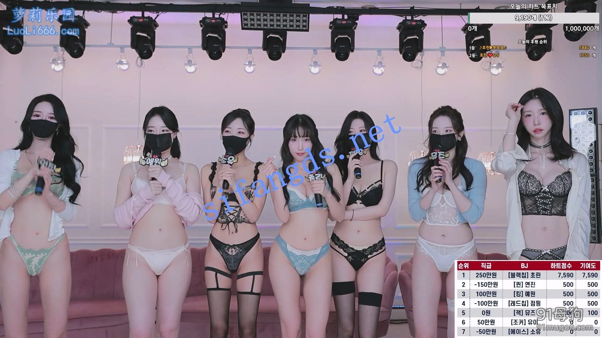 ⭐ 韩国BJ女团播【MS Crew ALL in】舞蹈秀 第二季 9小时 4# 【1V+25.58G】